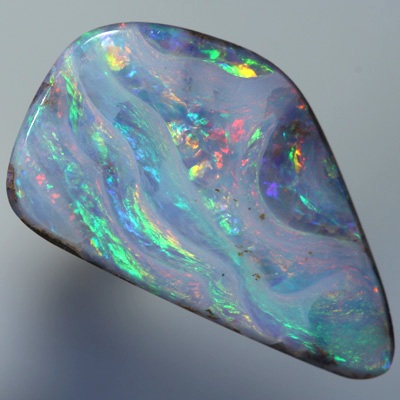 SOLID BOULDER OPAL Unusual and rare Wave pattern SEE VIDEO